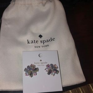 Kate Spade Rhinestone earrings. In packaging.